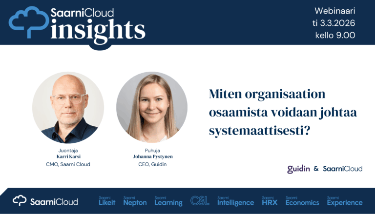 Saarni Insights-webinaari: Miten organisaation osaamista voidaan johtaa systemaattisesti?